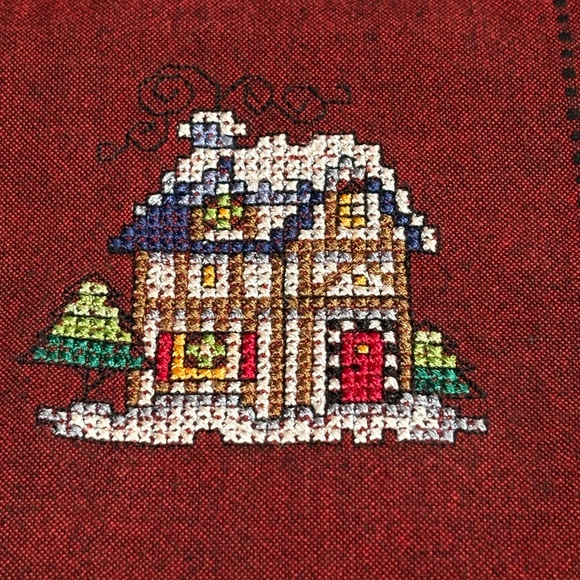 VTG Women Christmas Long Sleeve Button Up Embroidered Shirt Sz L Lemon Grass - Picture 4 of 11